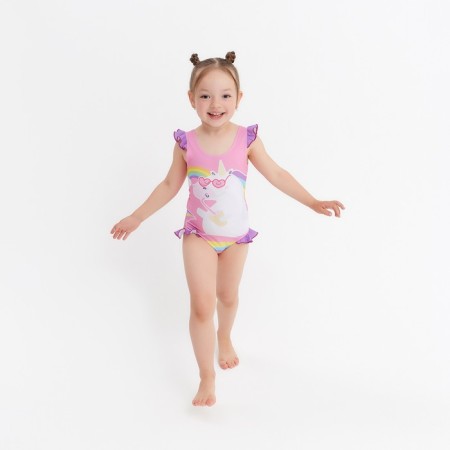 Children's swimsuit KAFTAN "Unicorn", height 110-116 (32), pink-4