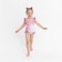 Children's swimsuit KAFTAN "Unicorn", height 110-116 (32), pink
