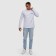 Polo with long sleeve President, size XS, white color