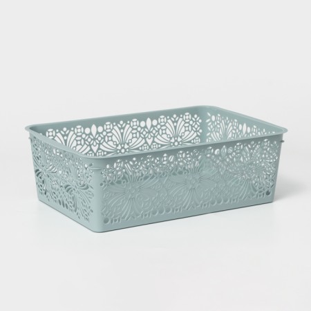 Floral storage basket, 30 × 19.5 × 9.5 cm, color mix