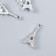 Decor for creativity metal, rhinestones "Eiffel Tower" silver 2.2x1x0.4 cm