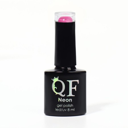 Neon nail polish gel, 3 phase, 8 ml, LED/UV, dark pink color (62)-6