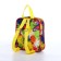 Baby backpack on zipper, external pocket, colorful color