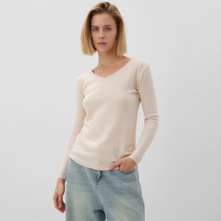 Female jumper minku, beige color, rr 42-44