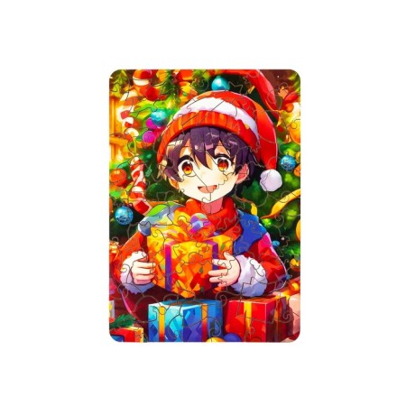Puzzle "Boy with gifts", 20x14cm, 52 children.