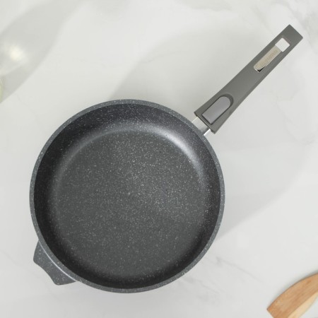 Set of dishes No. 1 granite, 3 objects: pan D = 26 cm, bucket 1.7 l, pot 5 l, covers, anti -stick coating-5