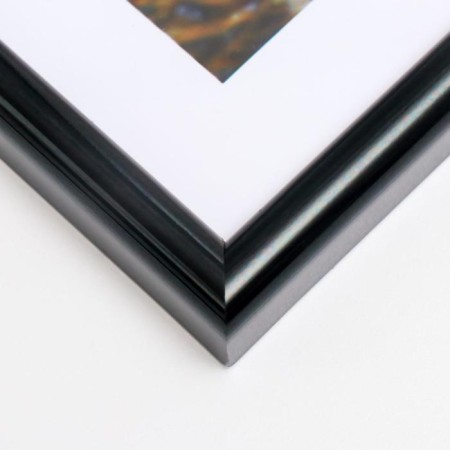 Photo frame A4 21x30 cm 45-n (f) black (plastic screen)-2