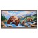 Picture "Bear catch" 33x70 (36x73) cm