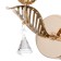 Bra "Laura" E14 15W gold 14x25 cm