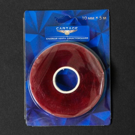 Cartage adhesive tape, transparent, bilateral, acrylic, 10 mm × 5 m-1