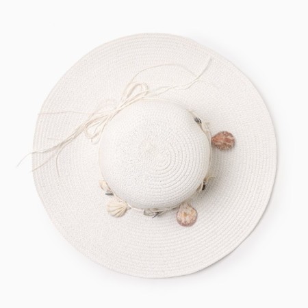 Women's hat minku "Ocean", size 56-58, white color-1