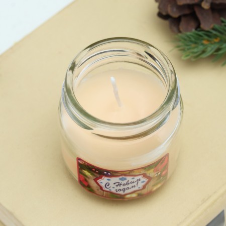 Aromatic candle in the bank "Cinnamon", 6.4x6 cm-4