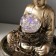 The desktop fountain from the network, backlight "Buddha in front of the lotus" 16x16x22 cm