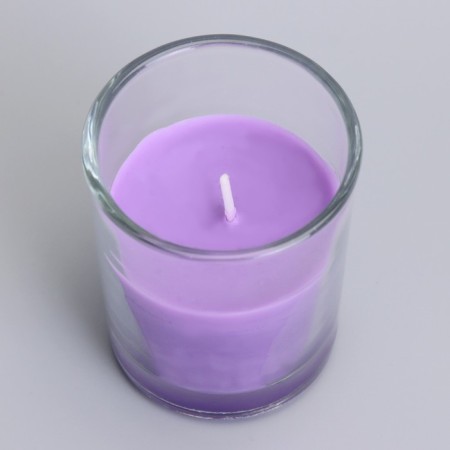 Aromatic candle in glass 5x6cm, lavender and menthol-4