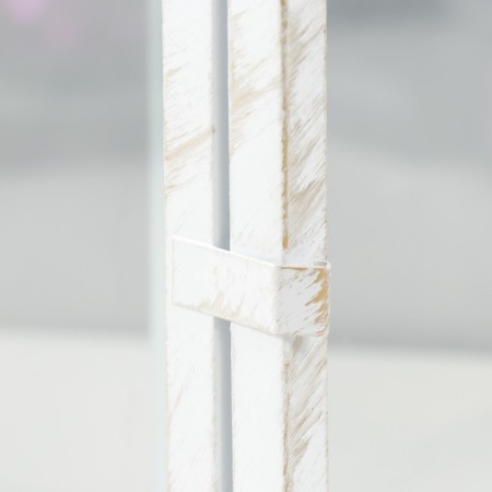 Summary metal, glass "Lantern-openwork pattern" Nr 2 pcs D-7.5, 12 cm white 15x15x46 cm-2