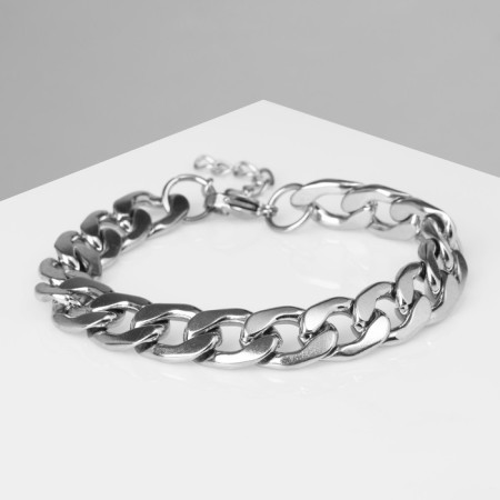 Bracelet male "chain" is light, color silver, 18 cm