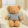 Soft toy "Bear", in a knitted sweater, 75 cm, color gray color