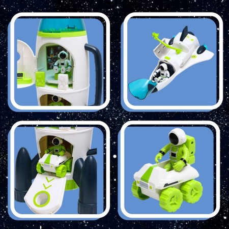 Game set "Cosmos Research", 3B1: shuttle, lunar rocket, rocket-1