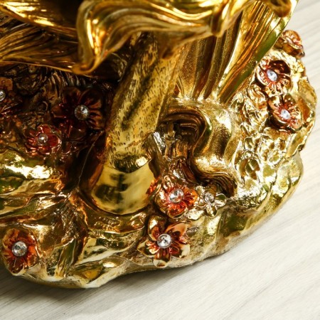Decorative table "Golden Horse" 45x45x84 cm-6