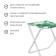 Folding stool, tropical leaves
