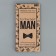 Chocolate box, confectionery packaging for the Best Man, 17.3 x 8.8 x 1.5 cm