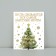 Watercolor card "Happy New Year", Christmas tree, embossing, 10.7 x 8.8 cm, New Year