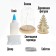 Set for creativity "New Year's night", wooden inserts, deer