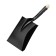 Shovel of soviet, rectangular, l = 150 cm, wooden lacquered stalk, luxe