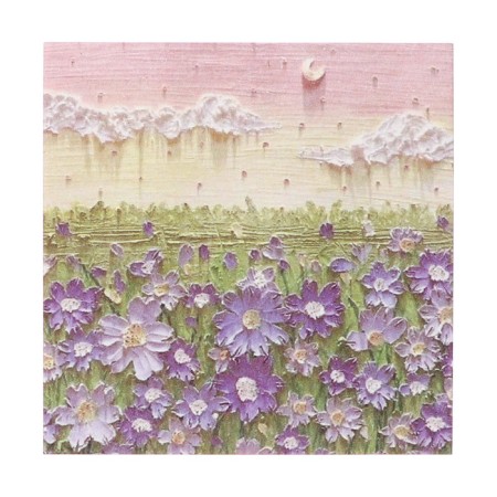 Block for entries 80 x 80 mm, 80 sheets of flowers ZD-2