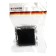 1-seater s/s outlet with a lid (mechanism), Stekker series Erna, PST16-9112-03, Black