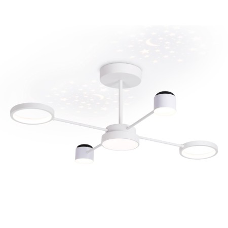 LED ceiling LED AMBRELLA COMFORT LINETECH FL51631 with a remote control, 48W, LED, white color