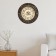 Wall clock, series: interior, "frigate", smooth move, d-40 cm