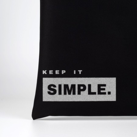 Simple Simple, sparkles, without lightning, without lining, black color-5
