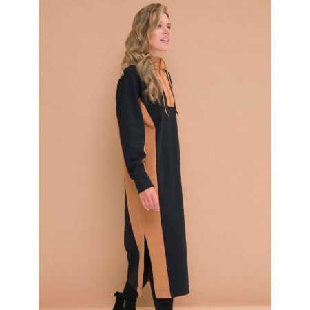 Women's dress, size 42, black color-2