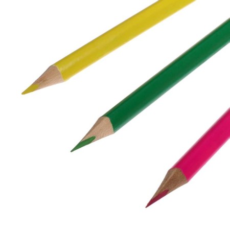 Pencils 12 colors, wooden body, triangular-3