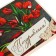 Postcard "Congratulations!" Handmade, tulips, 8 x 9 cm