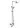 Shower column Bravat Opal C, with a bathtub mixer, rotary pour (upper shower of a round shape)