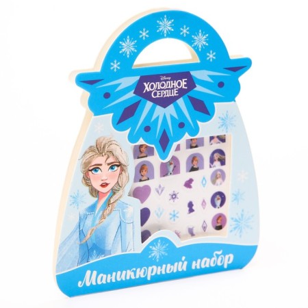 Manicure set. Nail stickers, cold heart-3