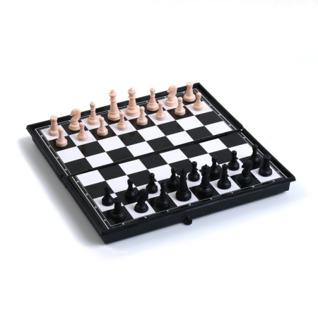 Chess, checkers, backgammon, board games, set 3 in 1, 19 x 19 cm-7