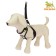 The harness is adjustable breathing, reflective, size XL (Osh 48-68; og 58-72 cm), black