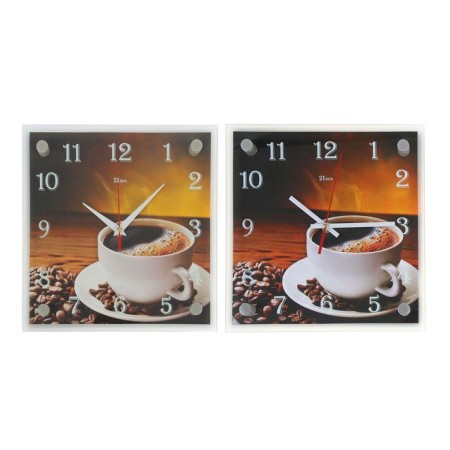 Wall clock: kitchen, "coffee", silent, 25 x 25 cm-3