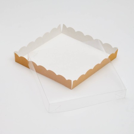 Box for cookies, craft, 20 x 20 x 3 cm-1