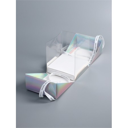 Box under the bento-port with ribbons, holography, 15.5 x 15.5 x 16 cm-2
