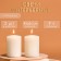 Candle cylinder aromatic "valley", set 4x6 cm, 2 pcs