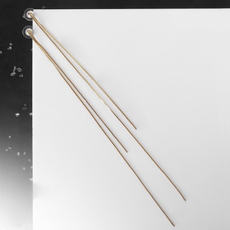 Hanging earrings "maxi", color gold, 23 cm-5