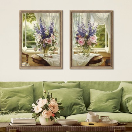 Reproduction of the picture "Manor II", 50x70 cm, frame 56-014-2