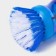 Brush with a dispenser for the detergent of the share, the color is blue