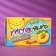 Chewing sweets "acidic Dabl fruit", banana and peach, 16 g