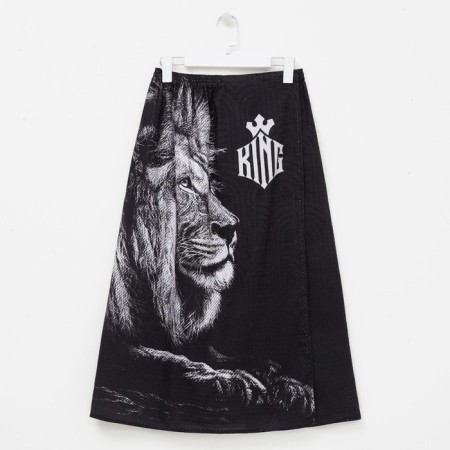 A towel for the bath "Leo" men's kilt 80x150 cm, 100 % HL, waffle leaf-4