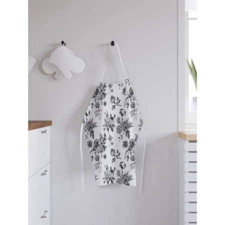 Apron of a kitchen with a photo print "Bouquet", adjustable, size OS-1